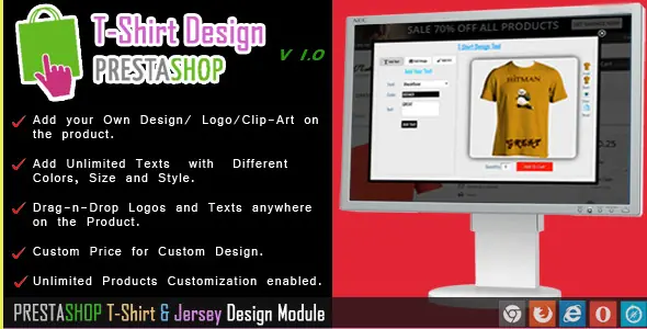 Custom Product and T-shirt Design for Prestashop