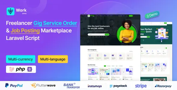Workzone - Freelancer Marketplace for Gig Service Order And Job Posting Laravel Script