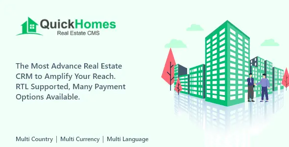 QuickHomes - Laravel Real Estate Agency Portal Multilingual