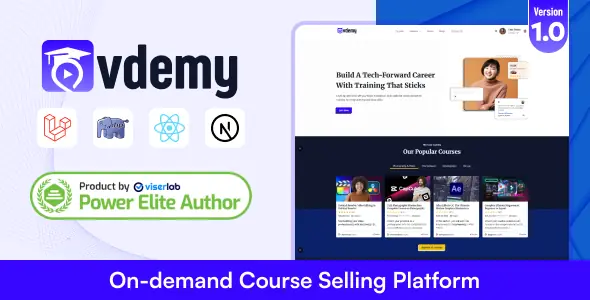 Vdemy Vdemy - On demand Course Selling Platform | LMS- On demand Course Selling Platform | LMS
