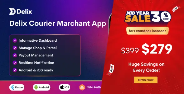Delix Courier - Parcel Delivery and Courier Management System