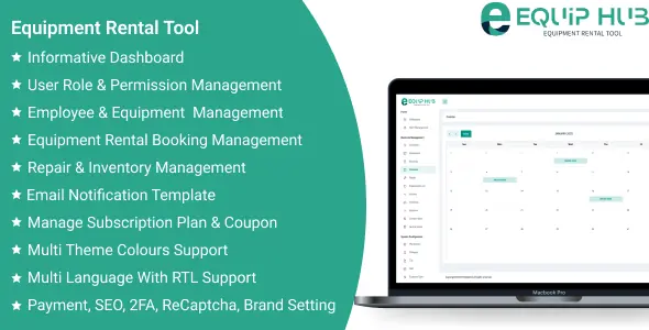 EquipHub SaaS - Equipment Rental Tool