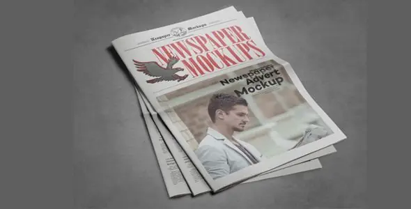 14 Newspaper Adverts Mockups