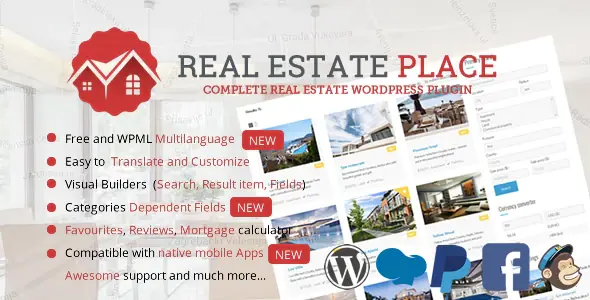 Real Estate Portal for WordPress	apartment for sale, bootstrap, codeigniter, house for sale, map lis