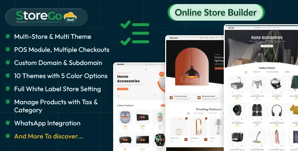 StoreGo SaaS - Online Store Builder