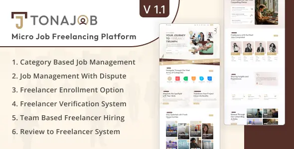 TonaJob - MicroJob Freelancing Platforms