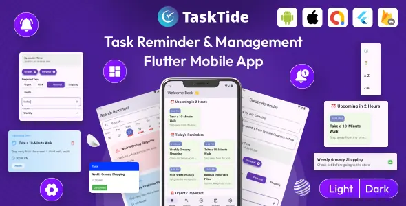 Task Reminder - Task Management Flutter Mobile App
