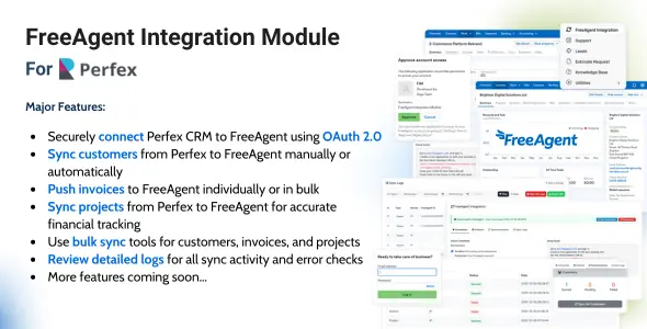 FreeAgent Integration Module for Perfex CRM | Latest Version 1.0.2