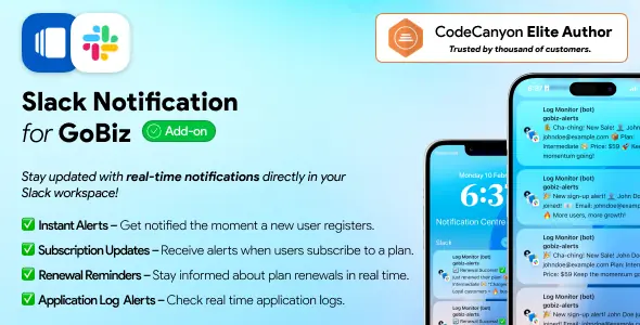 GoBiz vCard SaaS - Slack Notification Add-on