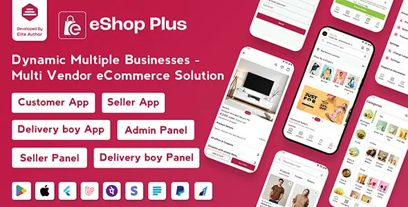 eShop Plus - Multi Vendor eCommerce, Multi Module Website in Laravel