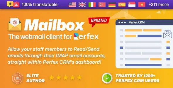 Mailbox v2.1.7 - Webmail based e-mail client module for Perfex CRM