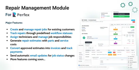 Repair Management Module for Perfex CRM
