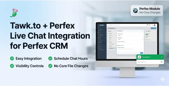 Tawk.to Live Chat Integration for Perfex CRM